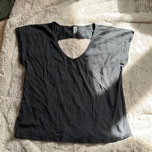 Black varley workout open back top